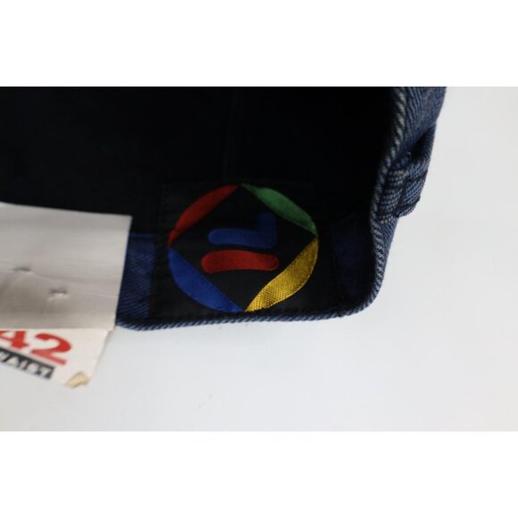 Deadstock Vintage 90s Fila Mens 42x36 Spell Out Baggy Wide Leg Skateboard Jeans - Picture 8 of 14